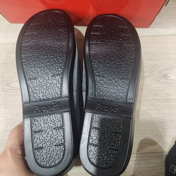 Womens Propet Colbie Grey Suede & Faux Fur Slippers Size 8.5W - Picture 6 of 6